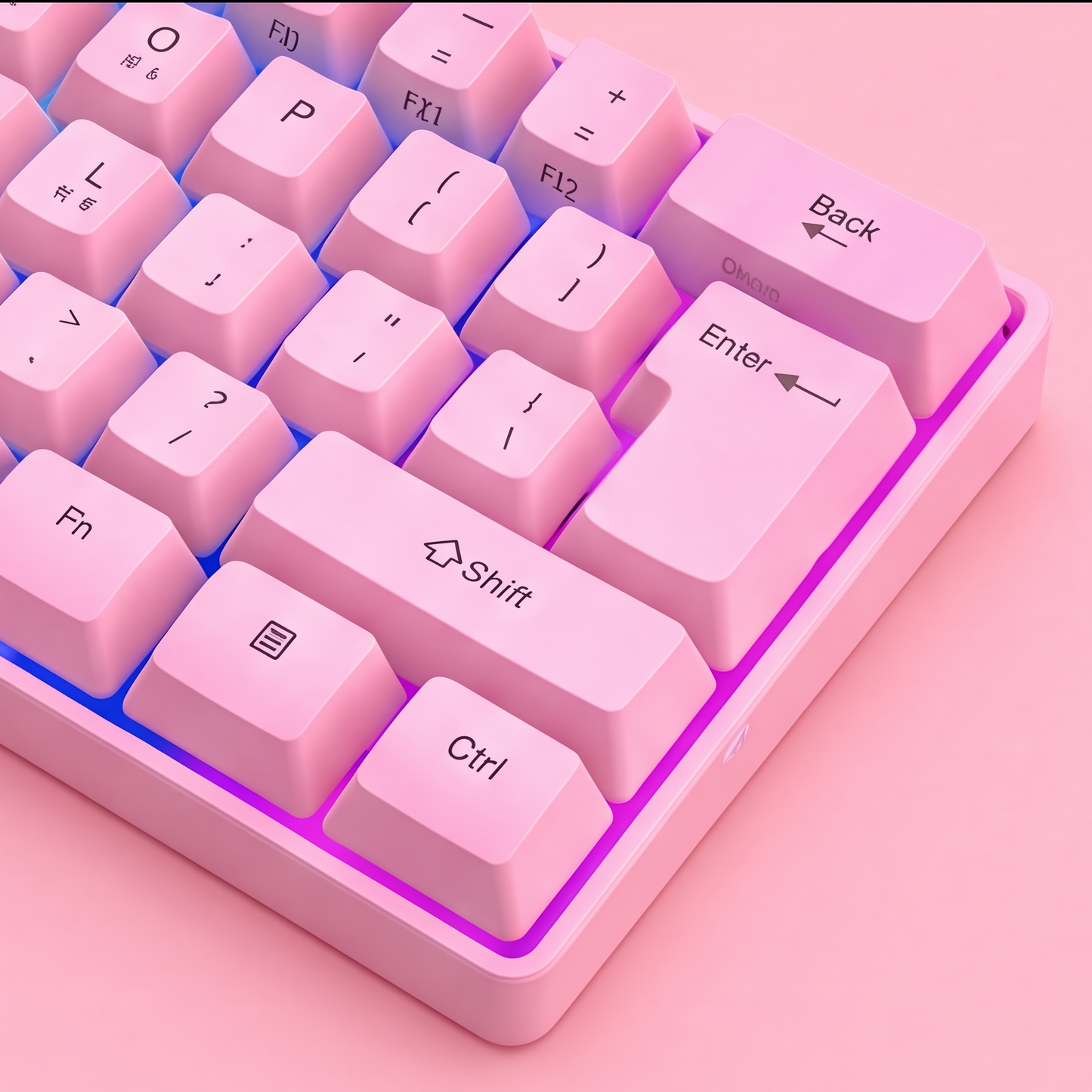 RGB 61-Key Wired Gaming Keyboard with RGB Backlight