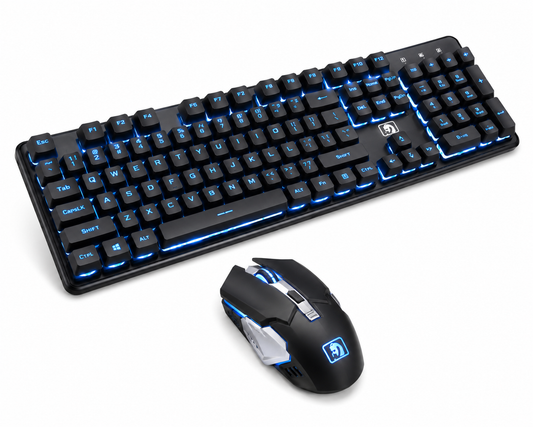 Wireless RGB Gaming Keyboard and Mouse Set