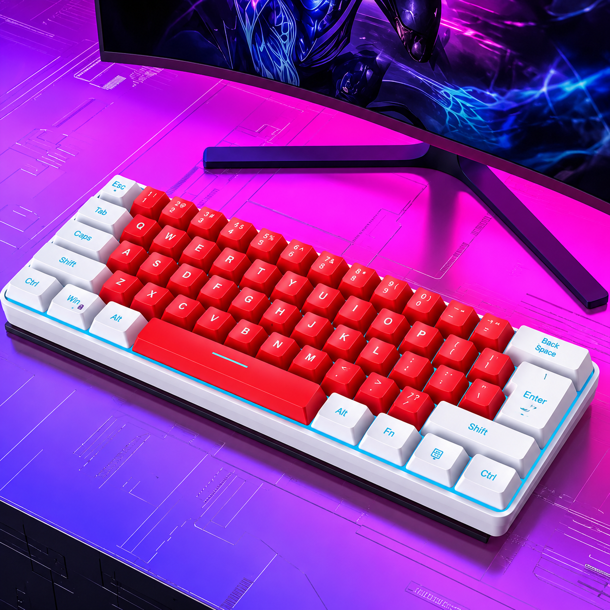 Wired 61-Key Membrane Keyboard