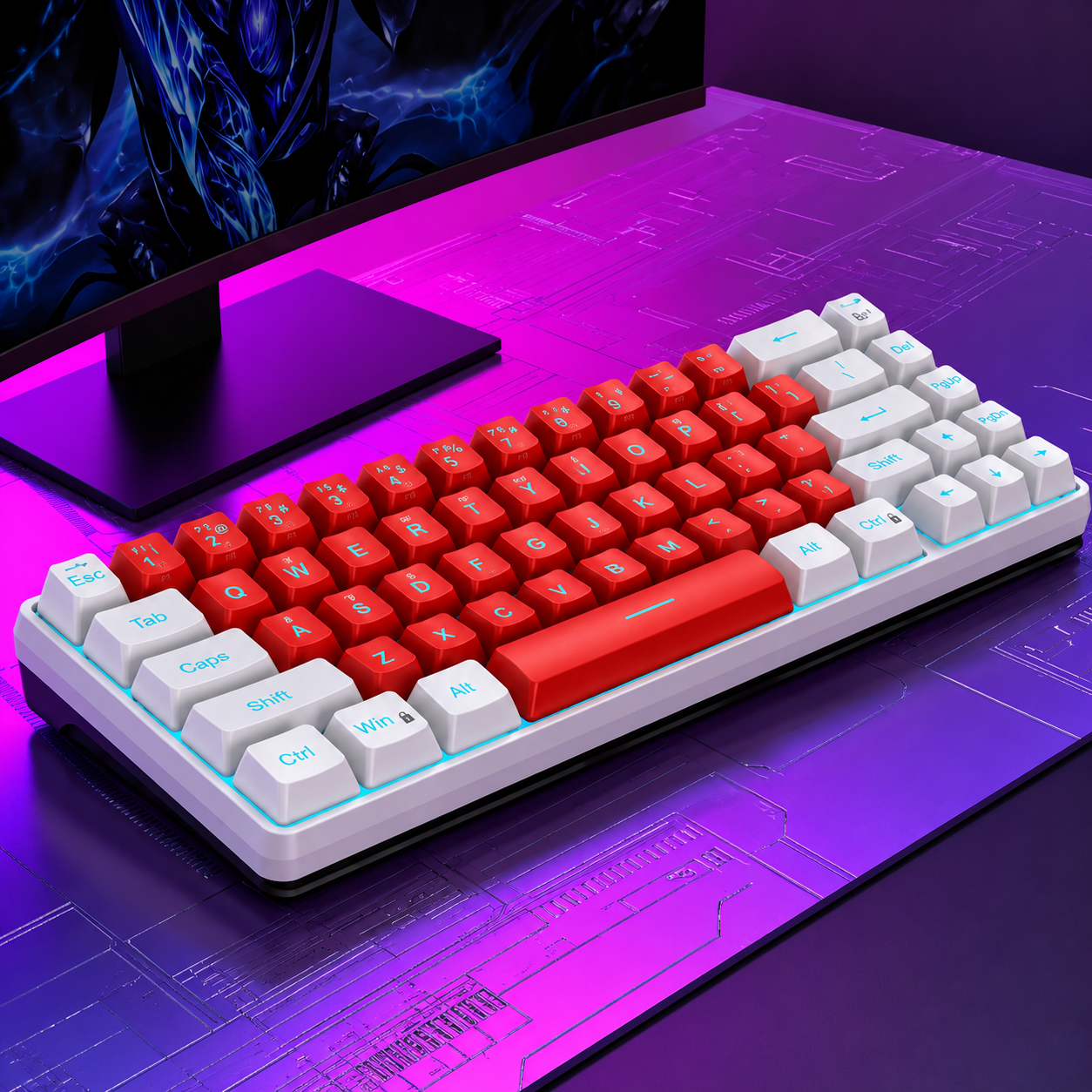 Wired 61-Key Membrane Keyboard