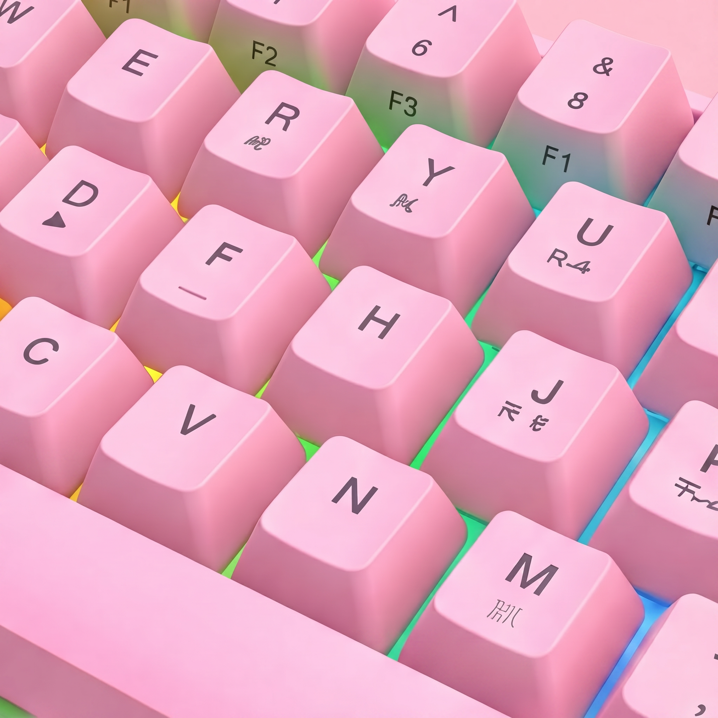 RGB 61-Key Wired Gaming Keyboard with RGB Backlight