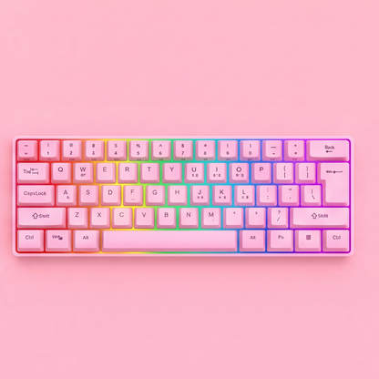 RGB 61-Key Wired Gaming Keyboard with RGB Backlight