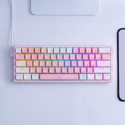 Redragon K617 61-Key Mechanical Keyboard with Hot-Swap