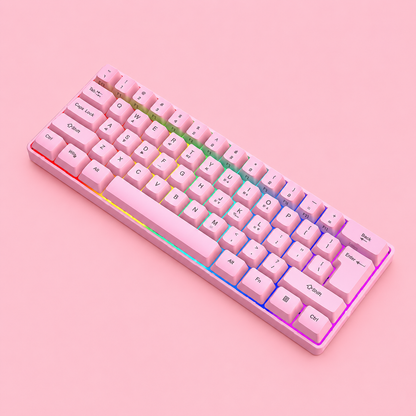RGB 61-Key Wired Gaming Keyboard with RGB Backlight