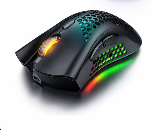 Wireless Mouse Gaming Rechargeable Optical Mouse Cordless 7 Color LED Backlit PC