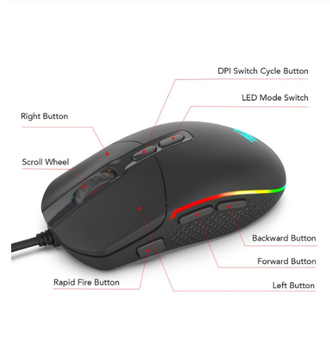 RGB Spider-Man Gaming Mouse