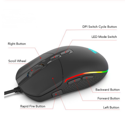 RGB Spider-Man Gaming Mouse