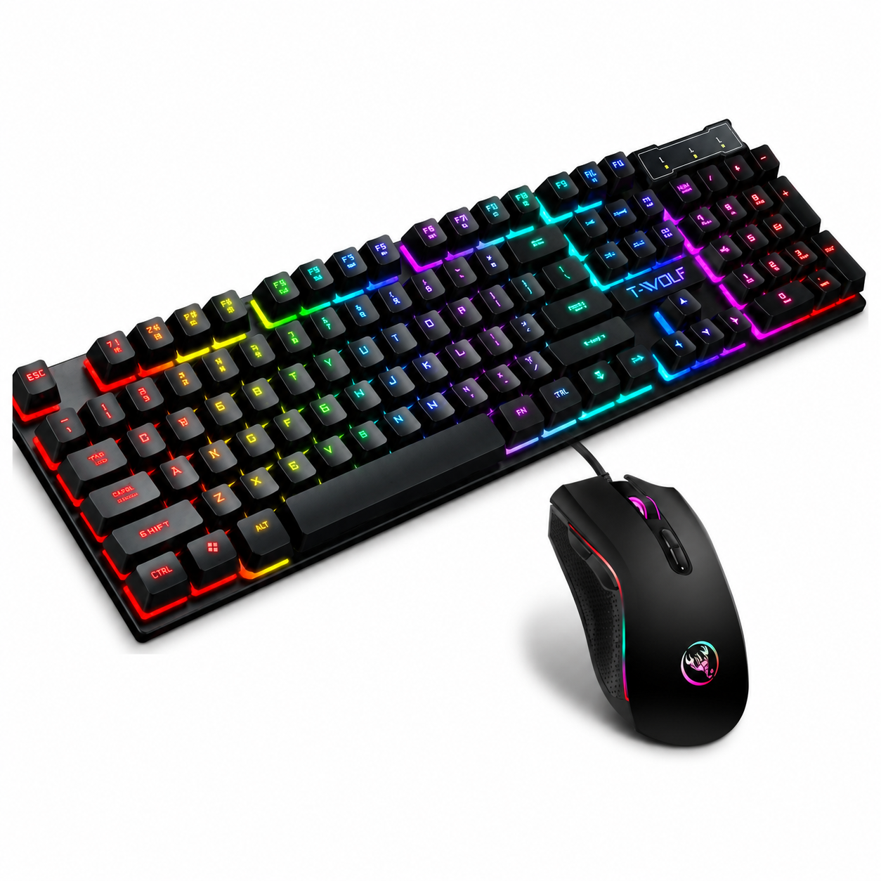 RGB USB Wired Gaming Keyboard with Floating Keys