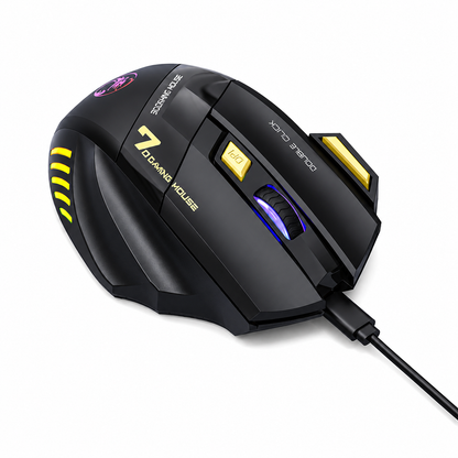 Ergonomic Rechargeable Wireless RGB Gaming Mouse